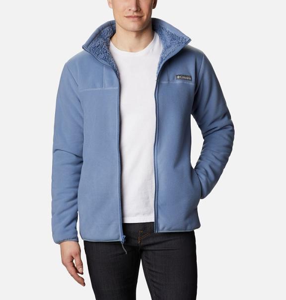 Columbia Mens Fleece Jacket Sale UK - Sherpa Jackets Blue UK-541553